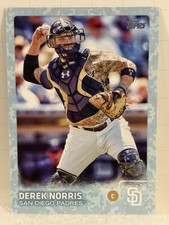 2015 Topps Update #US167 Derek Norris Snow Camo #/99