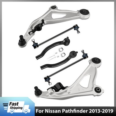 Front Lower Control Arms Sway Bars Tie Rods for Nissan Pathfinder 2013-2020 6pcs