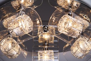 Plafoniere Per Alte Temperature : Plafoniera 5 luci lampada da soffitto design lampadario moderno