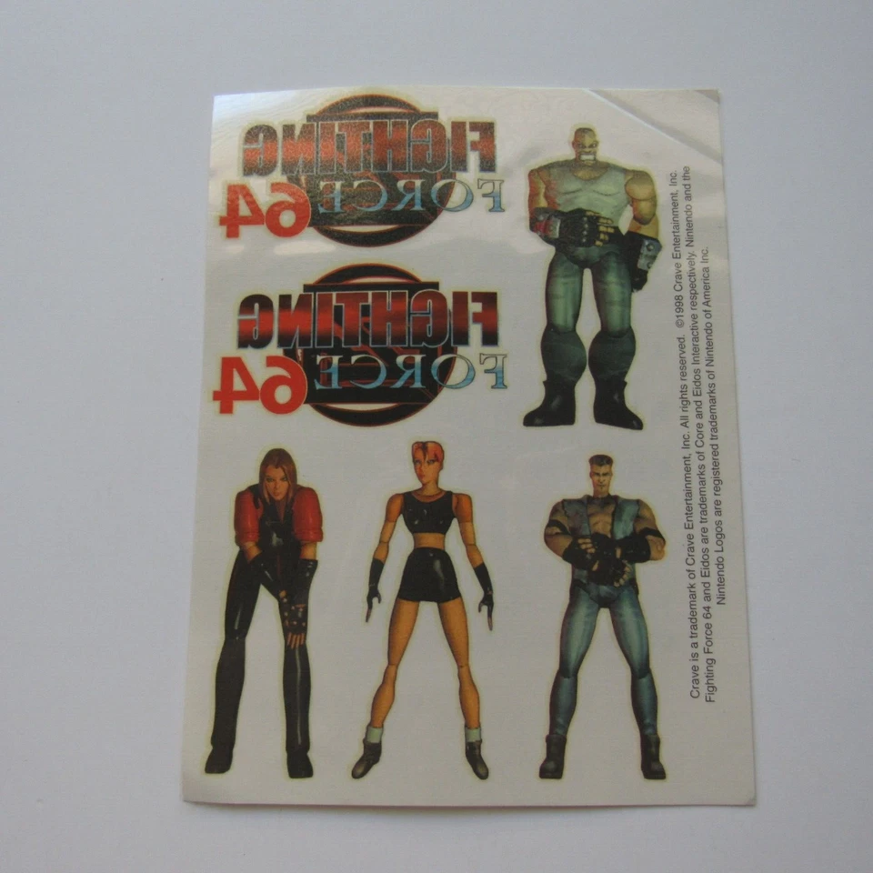 Fighting Force Nintendo 64 N64 100% Complete In Box CIB w/ Tattoos Game Manual - Image 3 of 4