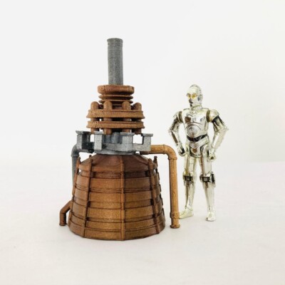 Jabba's Throne Room Large Boiler for 3.75 IN (1:18) Figure Diorama