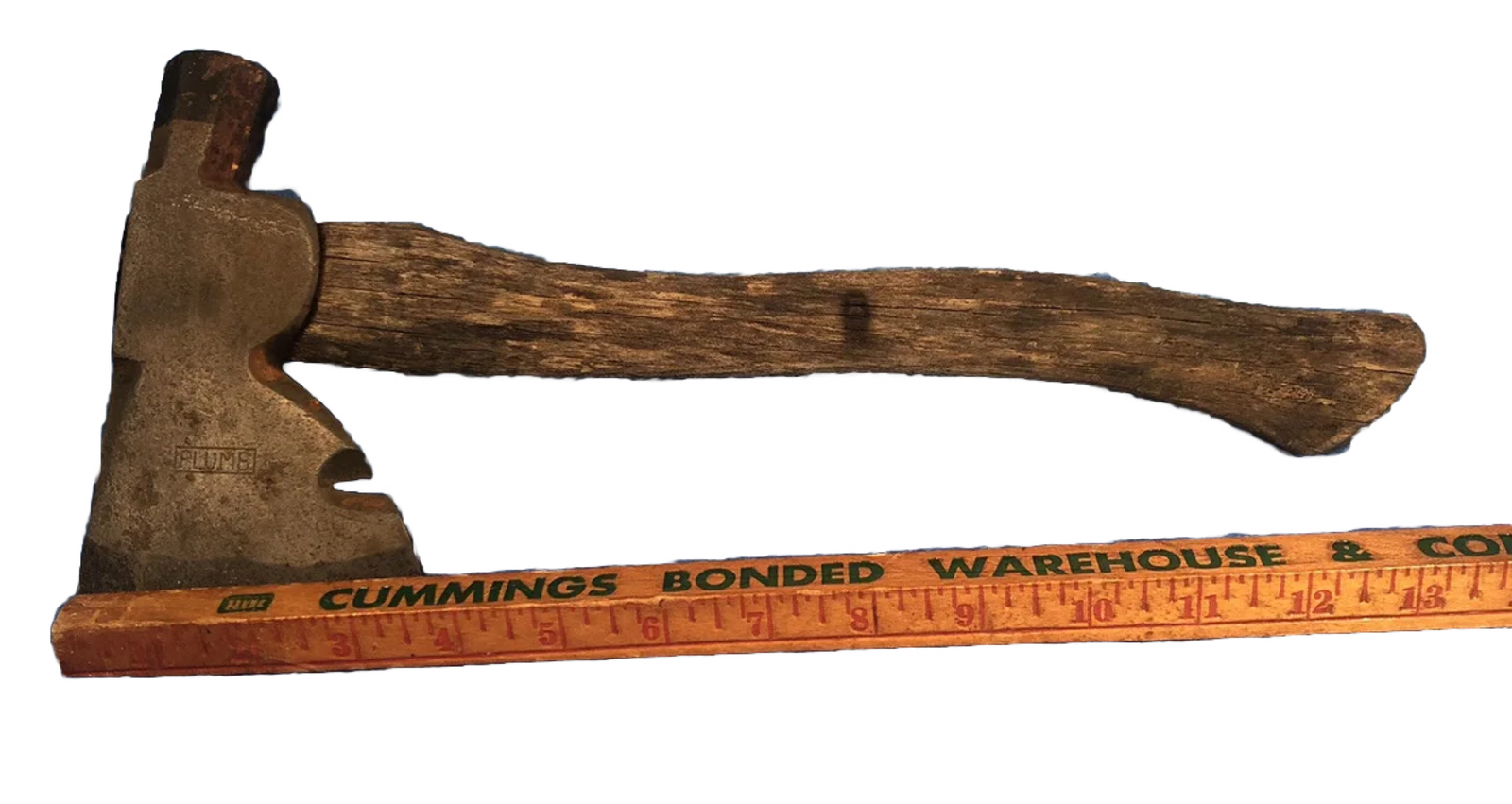 Vintage Plumb Shingle Hatchet Axe & Original 12 3/4" Hickory Handle