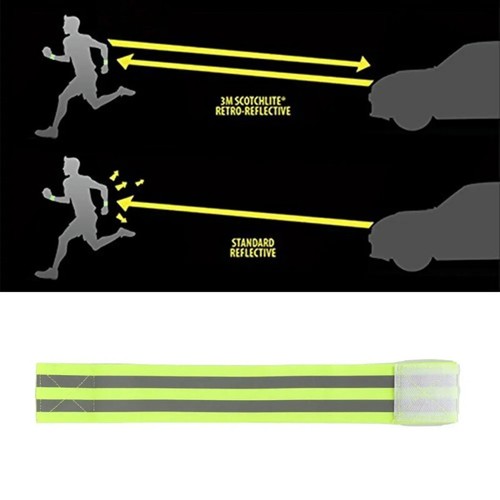 2pcs Reflective Armband Belt Strap For Outdoor Cycling Sports Night Running - Picture 5 of 29