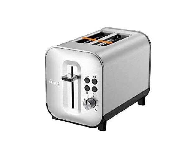 Krups Excellence KH682D10 - Tostapane a 2 vani, in acciaio INOX, termostato 8 po - Immagine 3 di 4