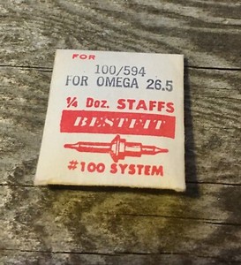 Vintage-Omega-watch-26-5-caliber-Balance-Staff-rare-old-stock-Swiss-watch-part