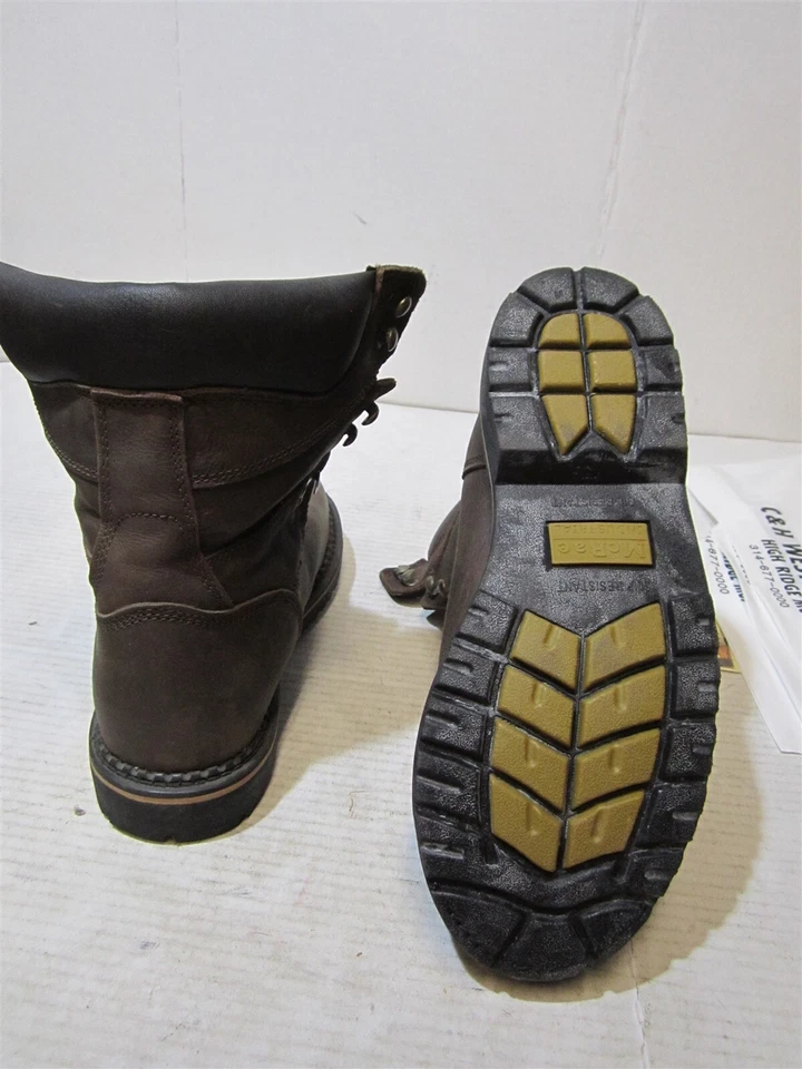 McRae Industrial MR88144 Hombres Marrón Oscuro Cuero Seguridad Botas con Cordones 9 M Foto 4 de 4