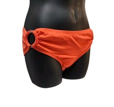 Carmen Marc Valvo Extra Small ORing Bikini Bottom Womens Swimsuit Orange Hipster