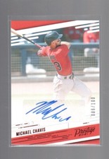 MICHAEL CHAVIS 2021 PANINI CHRONICLES RED PRESTIGE AUTO CARD #PR-MC /100