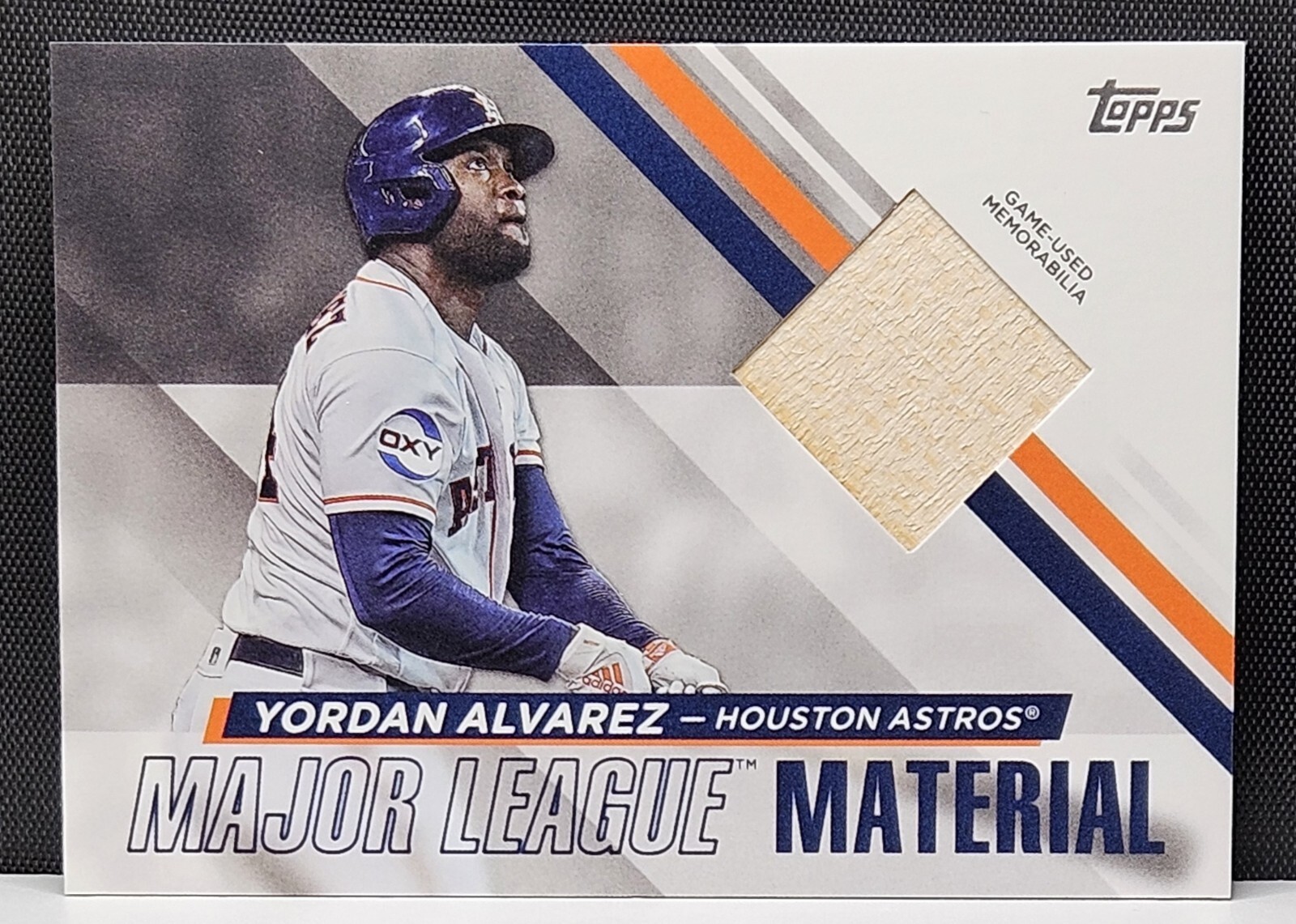 2024 Topps Series 1 Yordan Alvarez Major League Material Card #MLM-YA Astros