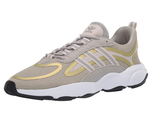 adidas Originals Men's Haiwee Sneaker | Sesame/Clear Brown/Gold Met | 12.5 M US - Picture 2 of 7