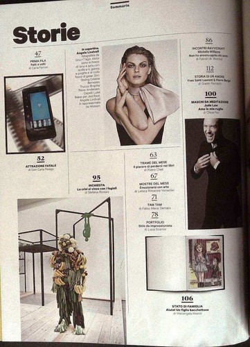 AMICA #6 June 2013 ANGELA LINDVALL Michelle Williams JUDE LAW Iekeliene Stange - Picture 3 of 13