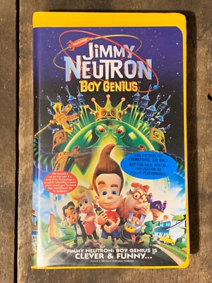 Jimmy Neutron: Boy Genius (VHS, 2001) Rare Promotional Copy