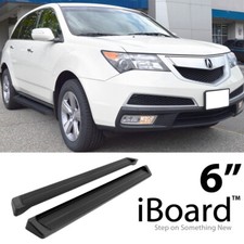 Running Board Style Side Step 6in Aluminum Black Fit Honda Pilot 09-15