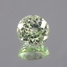 AAA Natural Flawless Green Montana Sapphire Round Cut Loose Gemstone 5.10 Ct
