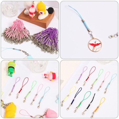 15 PCS Boucle Homard Téléphone Portable Chaîne Sangle Mignon Cellulaire Charm Cordons - Photo 7/12