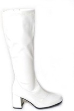 New Women Ladies Fancy Dress Party GO GO Knee High Boots 60s & 70s Retro Shoes