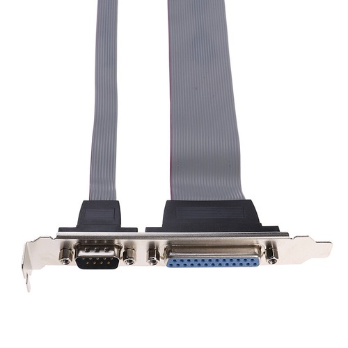 1Pc serial DB9 COM with parallel DB25 LPT to10/26pin IDC ribbon cable bracke _ou - Afbeelding 6 van 9