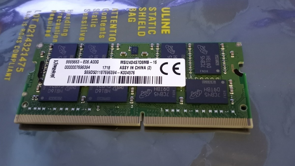 Kingston DDR4-2400 16GB 4セット(64GB) Kingston 16GB DDR4 2400 PC4-19200 SODIMM 260-Pin 2Rx8 Laptop