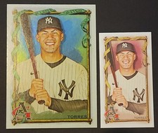 2023 Allen & Ginter Base Hot Box #242 Gleyber Torres + Mini - Yankees