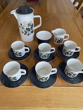Johnson Brothers Vintage Coffee Set For Six Flower Pattern