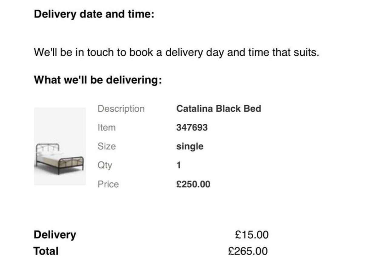 NEXT Home Black Catalina SINGLE bed frame, Brand NEW eBay