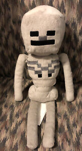 Minecraft Skeleton Gray Black Plush 13 Soft Toy Stuffed Animal Jinx Mojang Ebay