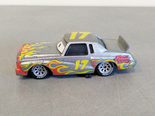 Disney Cars Darrell Cartrip N°17 Gris Speaker Métal 1/55 Die Cast Bon État Loose - Picture 5 of 7