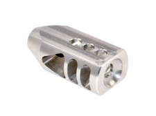 Stainless Steel Tanker Style Muzzle Brake 5/8x24 Thread For .308/338/300BLK