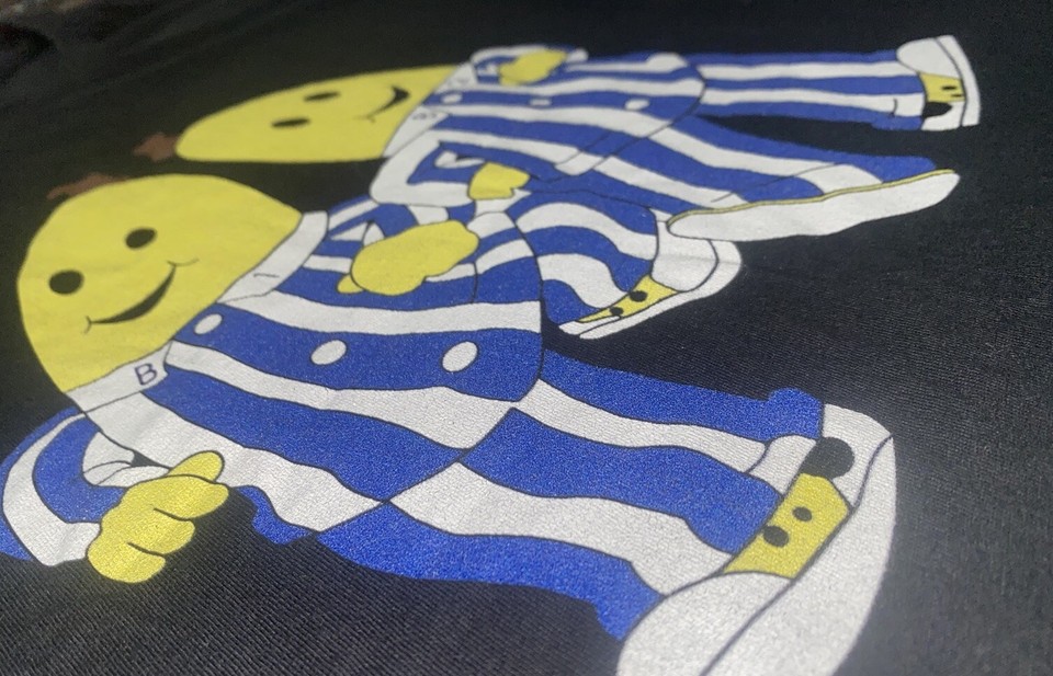 MEDIUM Bananas In Pajamas Tshirt Women’s retro Kids TV Show Song B1 B2