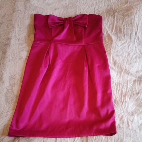 Pink Dress Size 16 Satin Feel