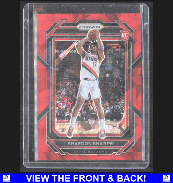 Shaedon Sharpe 2022 Panini Prizm Red Ice Color Match RC POR Trail Blazers 250