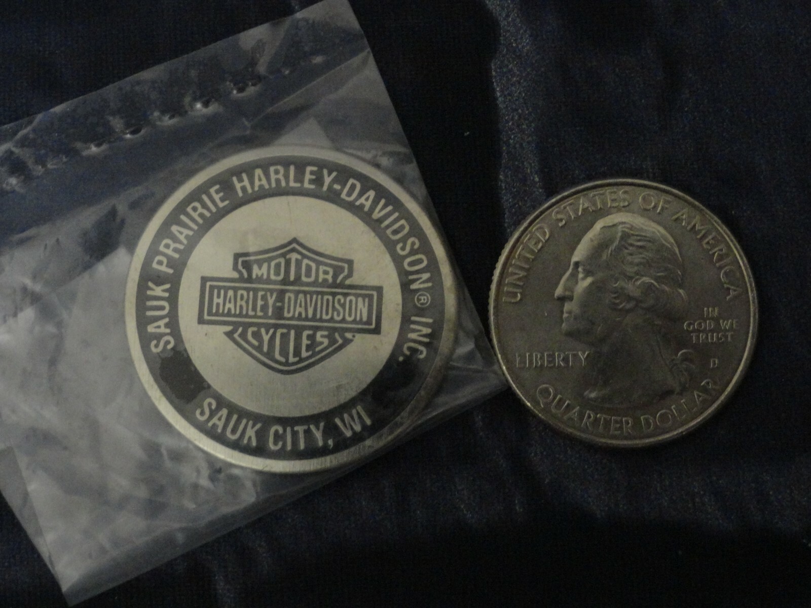 Sauk Prairie Harley Davidson Dealership FLAT Oil Dip Dipstick Dot