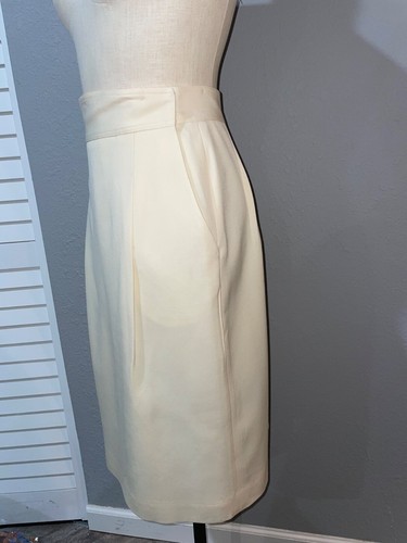 Christian Dior made in USA Vintage Pencil Midi Skirt size 12 100% Wool - Picture 3 of 8