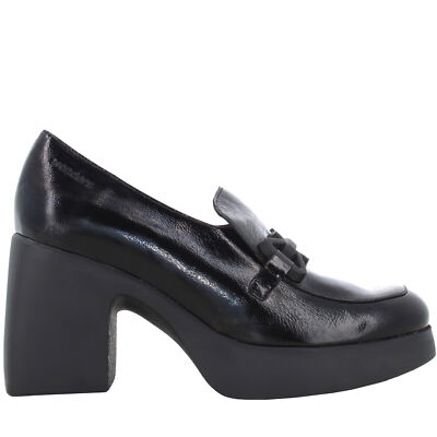Wonders A24g Damen-Slipper mit Absatz H-4961 MENORCA SCHWARZ