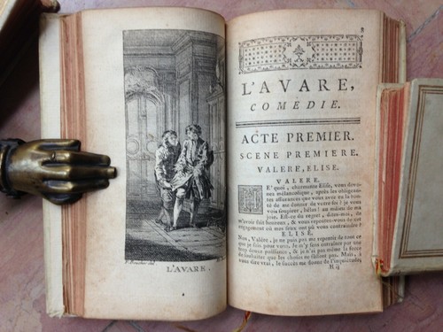 OEUVRES De MOLIERE (8 Vol) 1749 Ed Damonneville EAUX-FORTES de BOUCHER - Picture 7 of 11