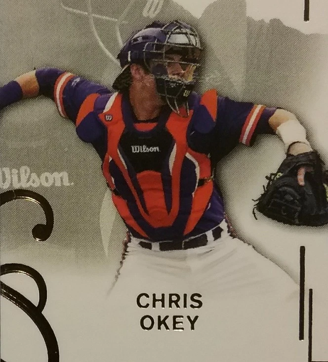 2016 Leaf Trinity Inscription CHRIS OKEY Autograph - Image 3 of 4