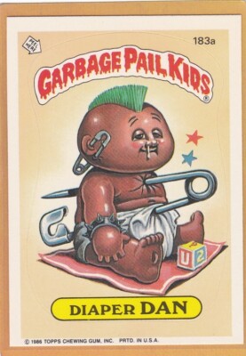 1986 TOPPS GARBAGE PAIL KIDS DIAPER DAN #183A NMMT *A595 | eBay