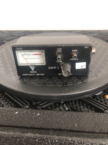 VANCO SWR/WATT METER CB SSB TRANSCEIVER METER Model SWR-2 - CLEAN