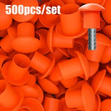 500PCS Rebar Mushroom Safety Caps | For Rebar #3 to #8 | Concrete Stakes USA