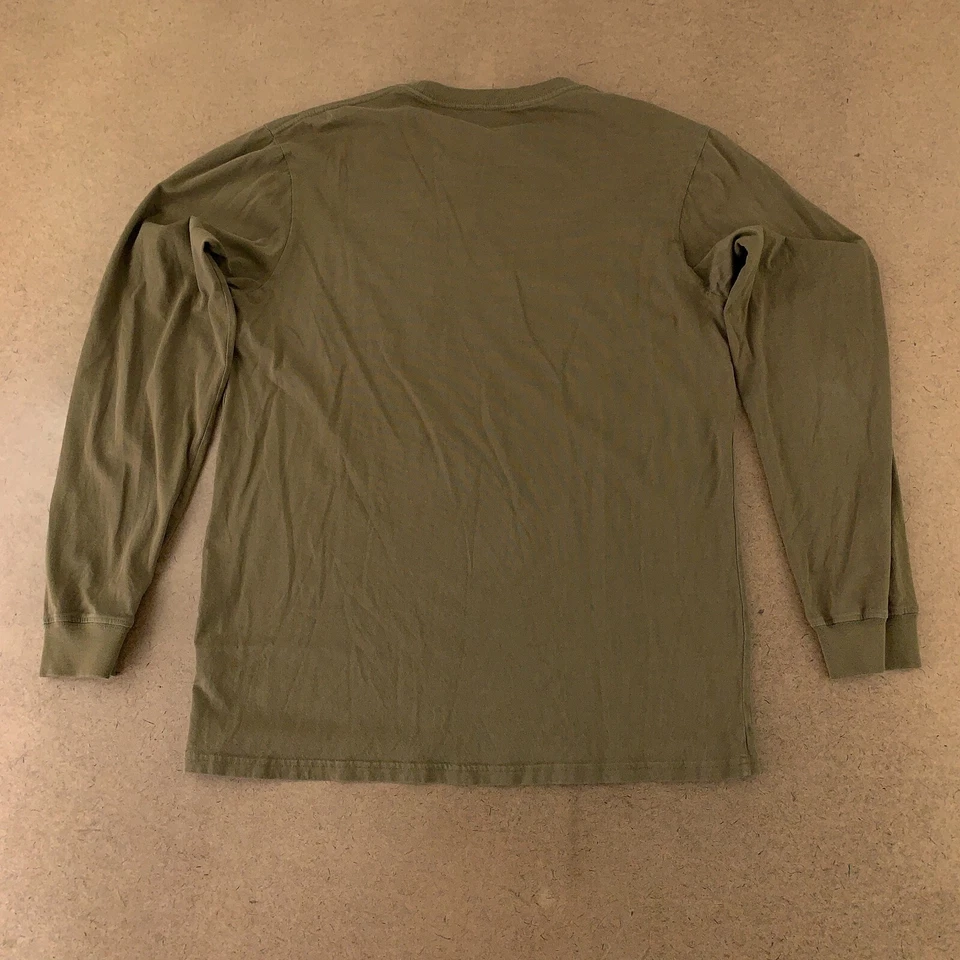 Мужская футболка Southern Tide размер средний зеленый с длинным рукавом вырез лодочкой логотип карман - Изображение 4 из 4