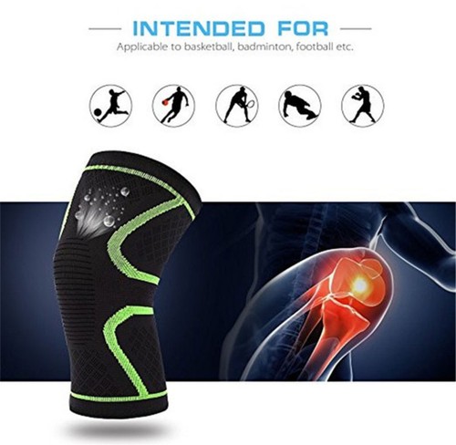 1 Paar Knie Kompressionsmanschette Unterstützung für sportliche Aktivitäten Gelenkschmerzen Linderung - Bild 7 von 11