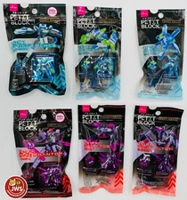 Daiso Petit Block Robot Squad Complete Set of 6 Building Blocks Japan New