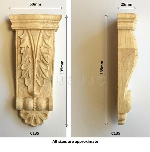 Corbels Wooden Corbel Wood Timber Carved Corner Supports Raw - Picture 14 of 19