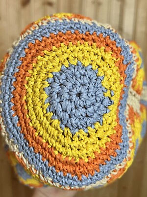 Peter Grimm Pura Vida Fergie Bucket Granny Square Hand Flower Straw Sun Hat NWT Peter Grimm | Accessories | Peter Grimm Pura Vida Fergie  main image 3