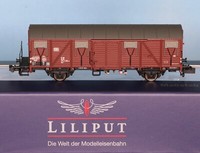 Liliput 260147-1, - Spur N -, Db Ged. GüTerw. M. Bremser BüHne Typ Gbs 245, Ep.4