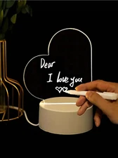 Best Valentines Day Gift Personalized LED Lamp Acrylic Message Note Board Love