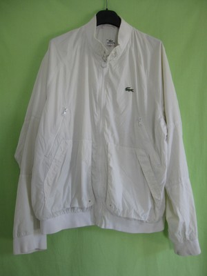Lacoste jacket devanlay vintage tracksuit man 90's white - 6/54/xl | eBay