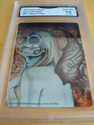 DAY OF THE DEAD 2016 FAERIE METAL LAS VEGAS COMIC CON PROMO M11 GRADED 10 L@@@K