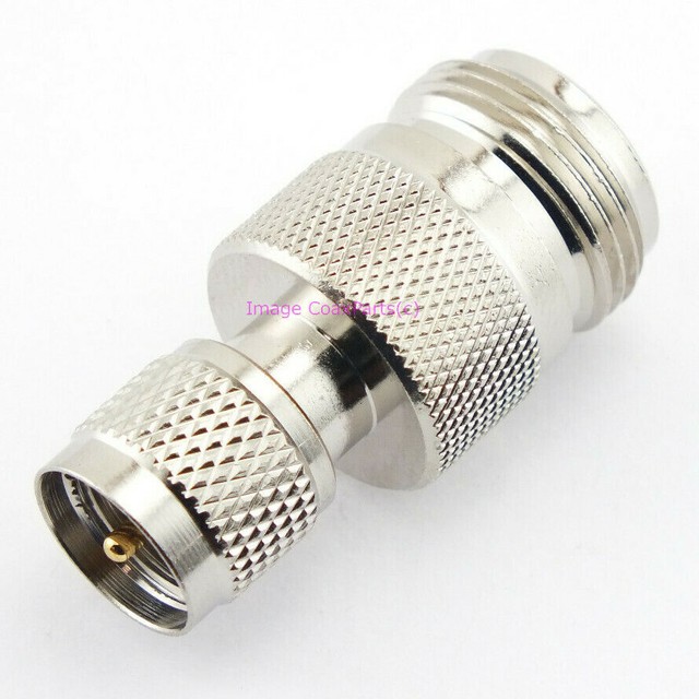 MiniUHF MUHF Male to N Female Coax Connector Adapter CoaxParts eBay