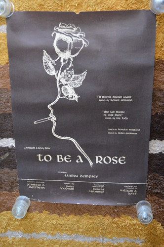 Vintage To Be a Rose Original Movie Poster Sandra Dempsey RARE 32"x22.25"